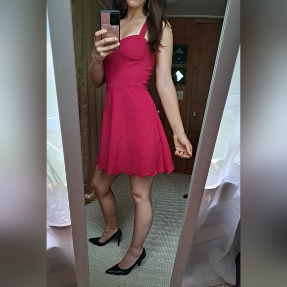 Material Girl Fuschia Sweetheart Cocktail Dress. New without tags! - Picture 4 of 15